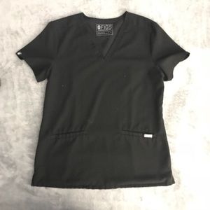 Figs - Scrub Top - Casma - Black - Small